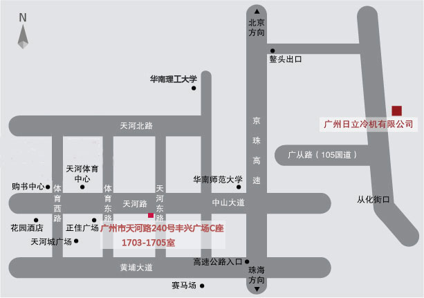图片：江森自控日立万宝空调(广州)有限公司地图